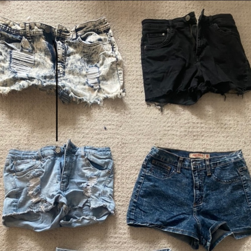 High waisted jean shorts bundle